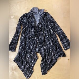 Eye Candy Plaid Cardigan Medium (CD)